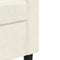 vidaXL - Driezitsbank - 180 - cm - fluweel - crèmekleurig