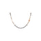 Amen damesketting 925 zilver 52 glazen steen One Size Rosé Goud / Zwart 32019434