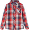 vidaXL-Kinderoverhemd-geruit-140-rood-en-marineblauw