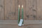 Anna's Collection LED dinerkaarsen swirl - 23 cm - jade groen - afstandsbediening (2 stuks)