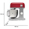 Kenwood kMix KMX750RD - Keukenmachine - 1000W 5L Rood
