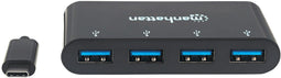 Manhattan 162746 - USB-Hub - 4x USB 3.0-A poorten - Zwart