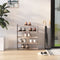 vidaXL - Schoenenrek - 65x24x117 - cm - bewerkt - hout - grijs