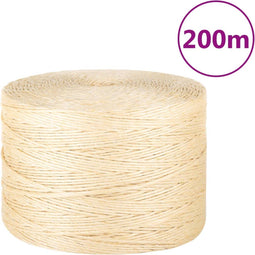 vidaXL - Touw - 3 - mm - 200 - m - 100% - sisal