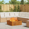 vidaXL - Vierkante - Vuurkorf - 80x80x30 - cm - Weerbestendig - Staal
