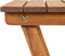 vidaXL - Plantenstandaard - 30x30x67 - cm - massief - acaciahout