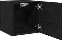 vidaXL - Wand-tv - kasten - 2 - stuks - Zwart - Eiken - 30,5x30x30 - cm