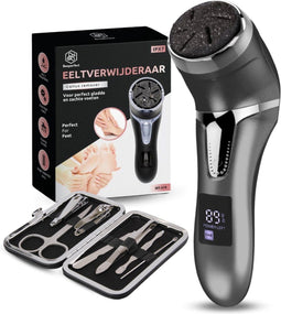 Beeperfect® Elektrische Eeltverwijderaar - Eeltvijl - Stofzuigsysteem - IPX7 Waterdicht - Zwart