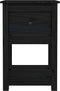vidaXL - Nachtkastjes - 2 - st - 40x35x61,5 - cm - massief - grenenhout - zwart