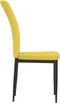 vidaXL - Eetkamerstoelen - 2 - st - fluweel - mosterdgeel