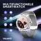 Valante EvoX Smartwatch - Smartwatch Dames - Zilver staal - 40 mm - Stappenteller - Hartslagmeter - Bloeddrukmeter - Bellen via Bluetooth