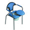 Able2 Toiletstoel - Vast model - Ergonomische rugleuning - Grijs