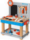 Janod Brico'kids - Werkbank - Magnetische werkbank verstelbaar in hoogte met 40 accessoires - Kleur Brico