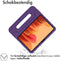 iMoshion Tablet Hoes Kinderen Geschikt voor Samsung Galaxy Tab A7 - iMoshion Kidsproof Backcover met handvat - Paars