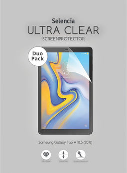 Selencia Tablet Screen protector - Geschikt voor Samsung Galaxy Tab A 10.5 (2018) - Duo Pack Ultra Clear Screenprotector tablet