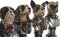 Decoratieve figuren Home ESPRIT Multicolour 10 x 7 x 16,5 cm (4 Stuks)