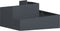 vidaXL - Plantenbak - Antraciet - 80x80x50 - cm - Koudgewalst - Staal