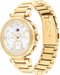 Tommy Hilfiger TH1782703 EMILY Dames Horloge - Mineraalglas - Staal - Goudkleurig - 38 mm breed - Quartz - Vouw/Vlindersluiting - 5 ATM (douchen)