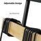 Industriele Hanglamp 4-Lichts Zwart met Hout - 52 cm