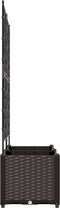 vidaXL - Tuinplantbak - met - Trellis - 2 - st - Bruin - 80x40x143 - cm