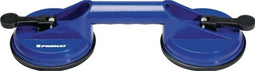 Zuignaphandvat | PROMAT | | draagvermogen 80 kg hoofd-d. 118 mm | 2 koppen ABS kunststof - 4000817214
