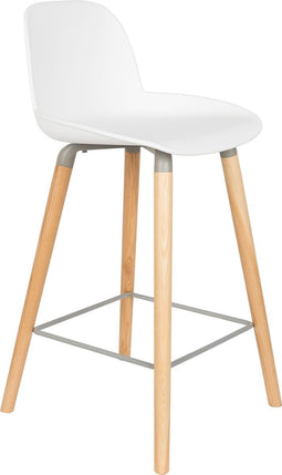 Zuiver Albert Kuip Barkruk 65 cm Wit - Set van 2