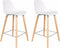 Zuiver Albert Kuip Barkruk 65 cm Wit - Set van 2