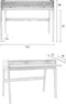 Zuiver Barbier Bureau Hout Zwart