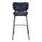Zuiver Benson Barkruk - Zithoogte 65 Cm - Set Van 2 - Donkerblauw - Zwart Metalen Frame