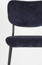 Zuiver Benson Barkruk - Zithoogte 65 Cm - Set Van 2 - Donkerblauw - Zwart Metalen Frame