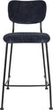 Zuiver Benson Barkruk - Zithoogte 65 Cm - Set Van 2 - Donkerblauw - Zwart Metalen Frame