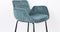 Zuiver Brit Counter Barkruk - Petrol - Velvet - Set van 2