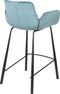 Zuiver Brit Counter Barkruk - Petrol - Velvet - Set van 2