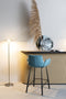 Zuiver Brit Counter Barkruk - Petrol - Velvet - Set van 2
