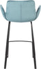 Zuiver Brit Counter Barkruk - Petrol - Velvet - Set van 2