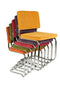 Zuiver eetkamerstoel Ridge Kink Rib Fluweel grijs 85 x 48 x 48 (2 stuks)