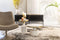 Zuiver Glam Salontafel Rond 60 cm Wit/ Goud