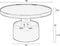Zuiver Glam Salontafel Rond 60 cm Wit/ Goud
