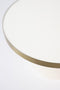 Zuiver Glam Salontafel Rond 60 cm Wit/ Goud