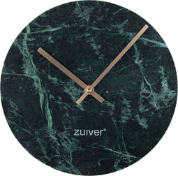 Zuiver Marble Time Klok/ Wandklok Rond Marmer Groen