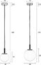 Zuiver Orion Hanglamp Rond 18 cm - Zwart
