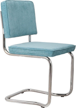 Zuiver Ridge Kink Rib Eetkamerstoel - Blauw