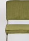 Zuiver Ridge Rib Brushed Eetkamerstoelen Groen - Set van 2