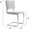 Zuiver Ridge Rib Brushed Eetkamerstoelen Groen - Set van 2