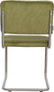 Zuiver Ridge Rib Brushed Eetkamerstoelen Groen - Set van 2