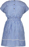 Like Flo Jurk - Meisjes - Gestreept - Blauw/Wit - Maat 128
