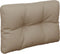 vidaXL - Palletkussen - 50x40x12 - cm - stof - taupe