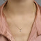 Marie Celeste hanger - Fantasiehanger - 14 karaat goud - Zirkonia