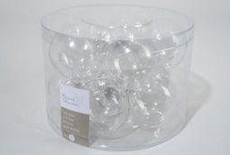 4 stuks 10 kerstballen transparant helder glans 60 mm