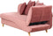 MERI II - Chaise longue - Roze - Rechterzijde - Fluweel